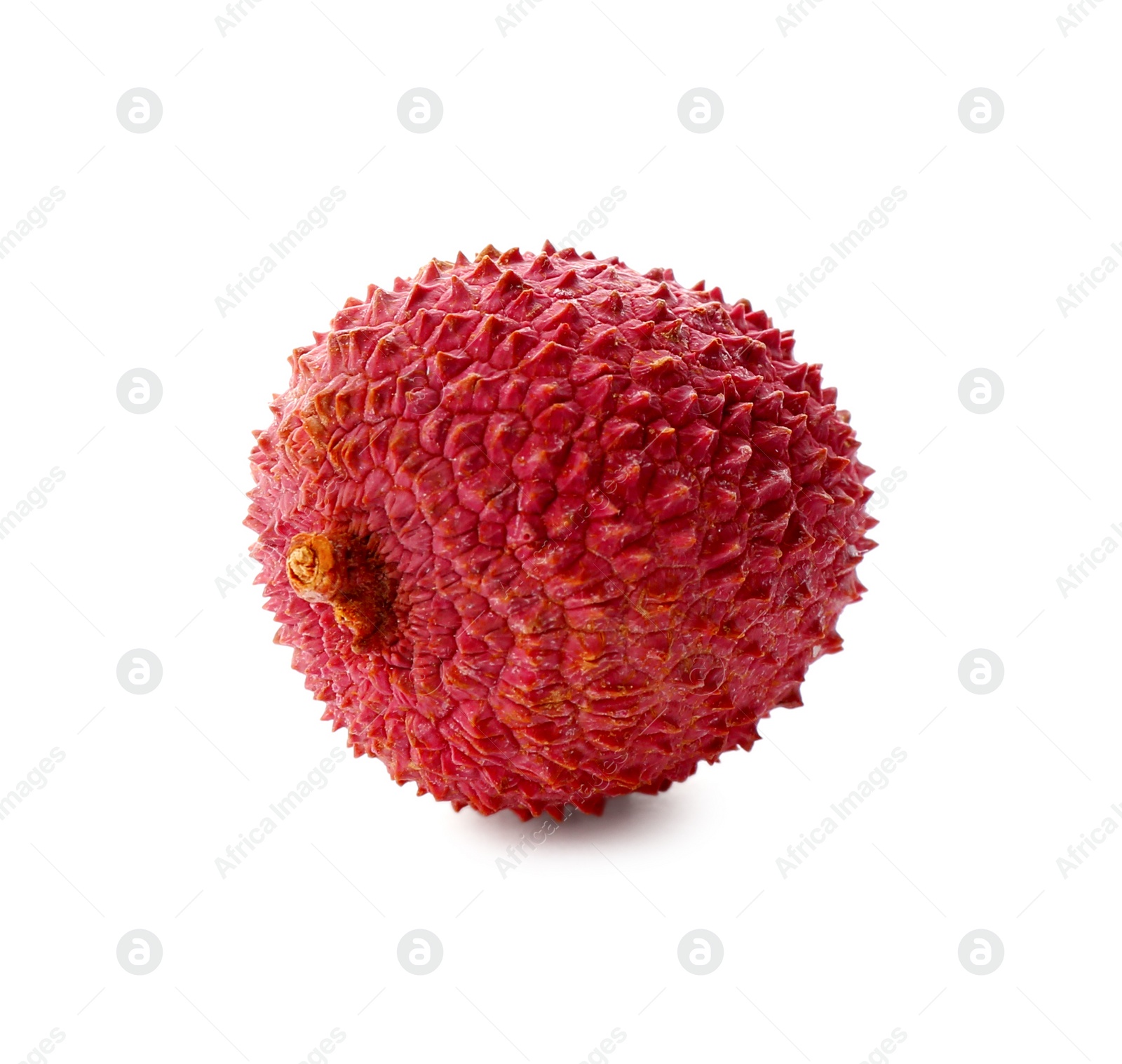 Photo of Whole ripe lychee fruit isolated on white