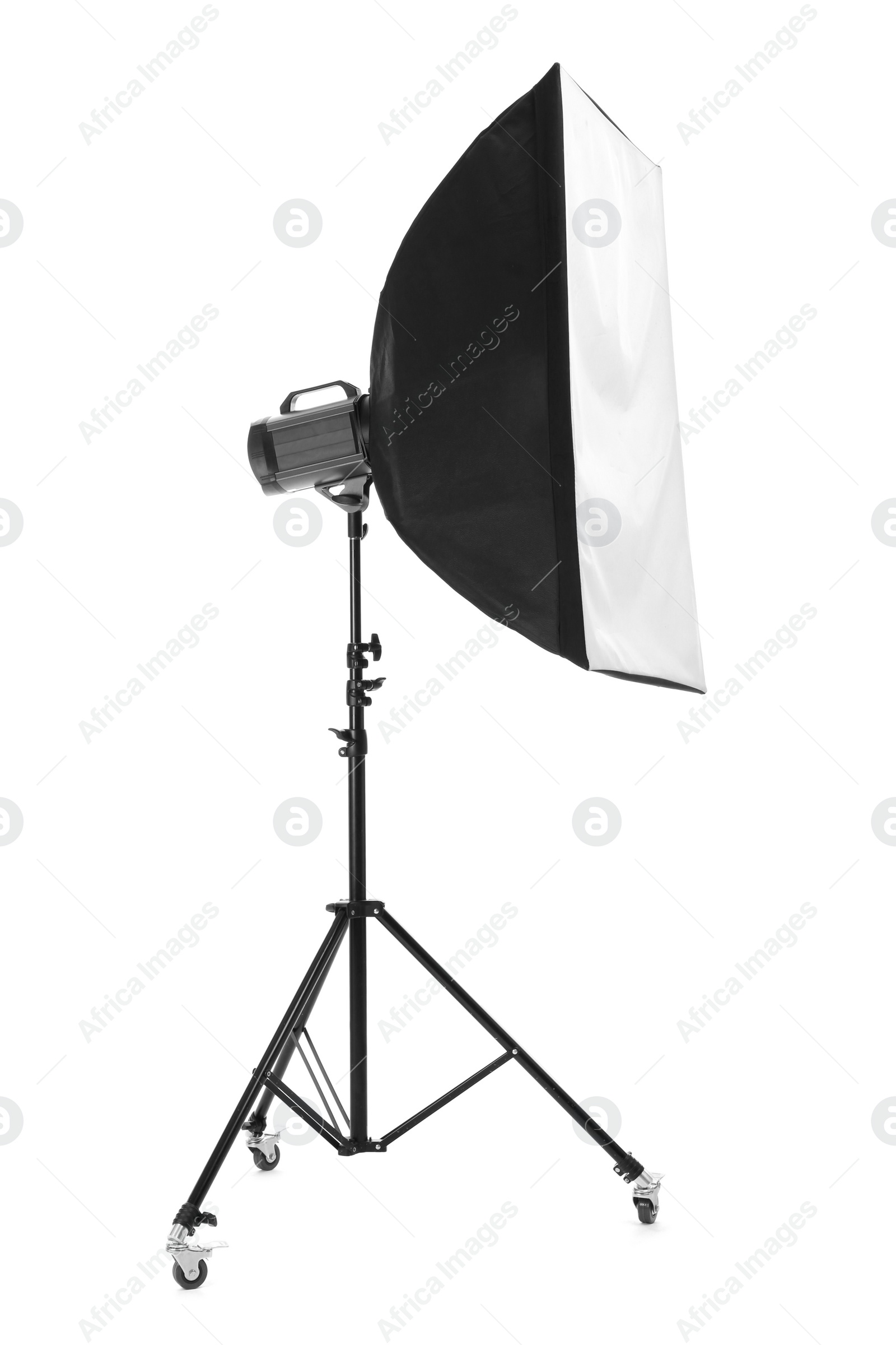 Photo of Studio lighting on white background. Food photography