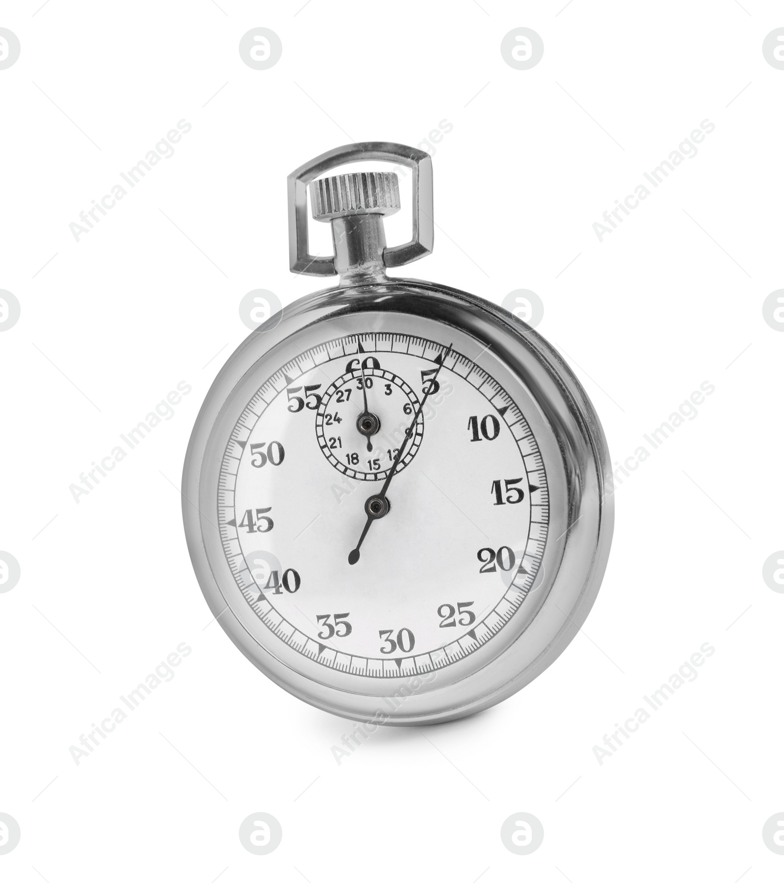 Photo of Vintage timer isolated on white. Measuring tool