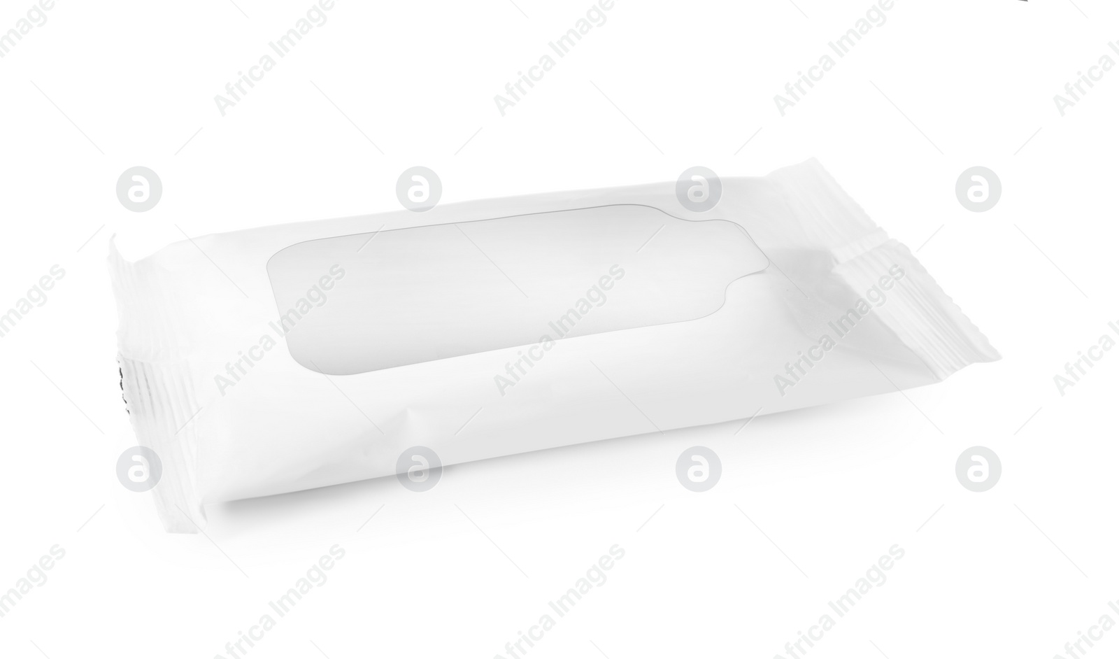 Photo of Wet wipes flow pack isolated on white