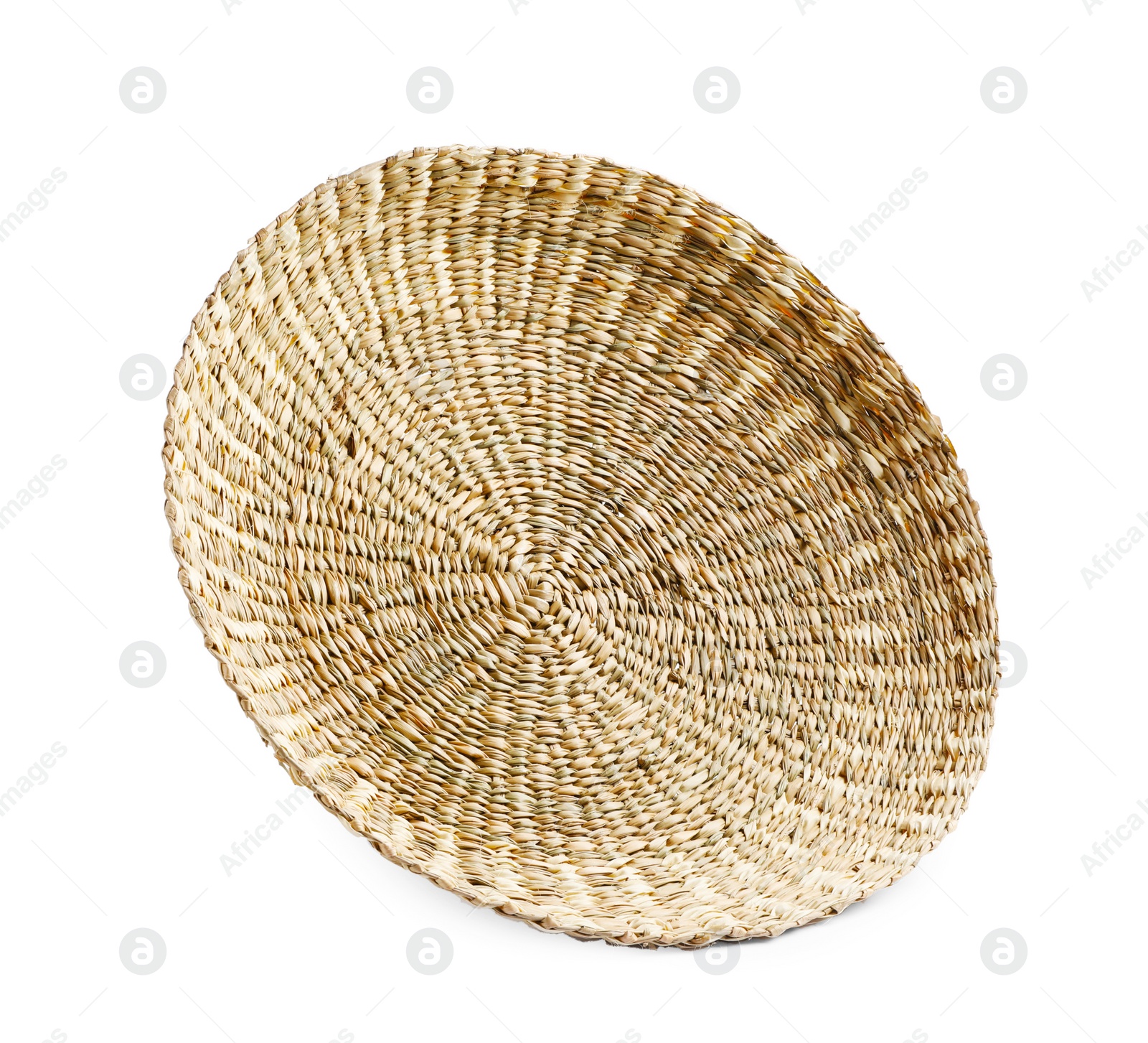 Photo of Wicker wall decor element isolated on white