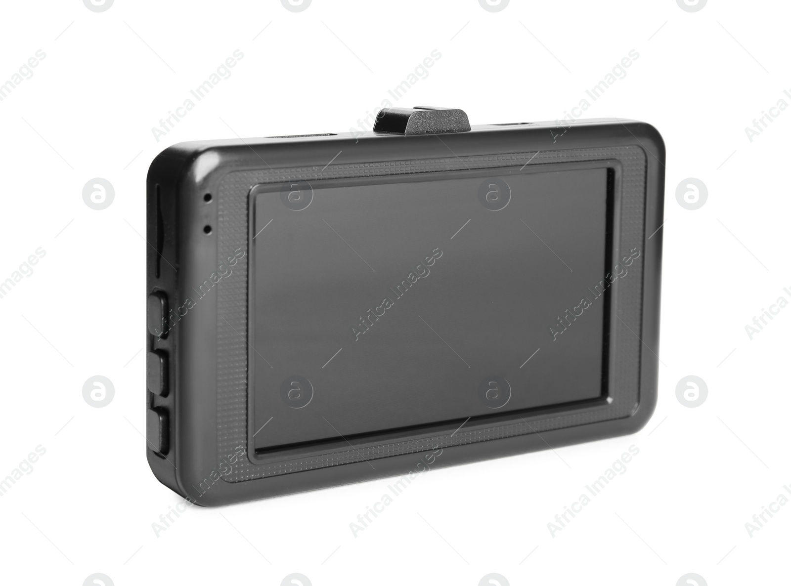 Photo of Modern car dashboard camera isolated on white