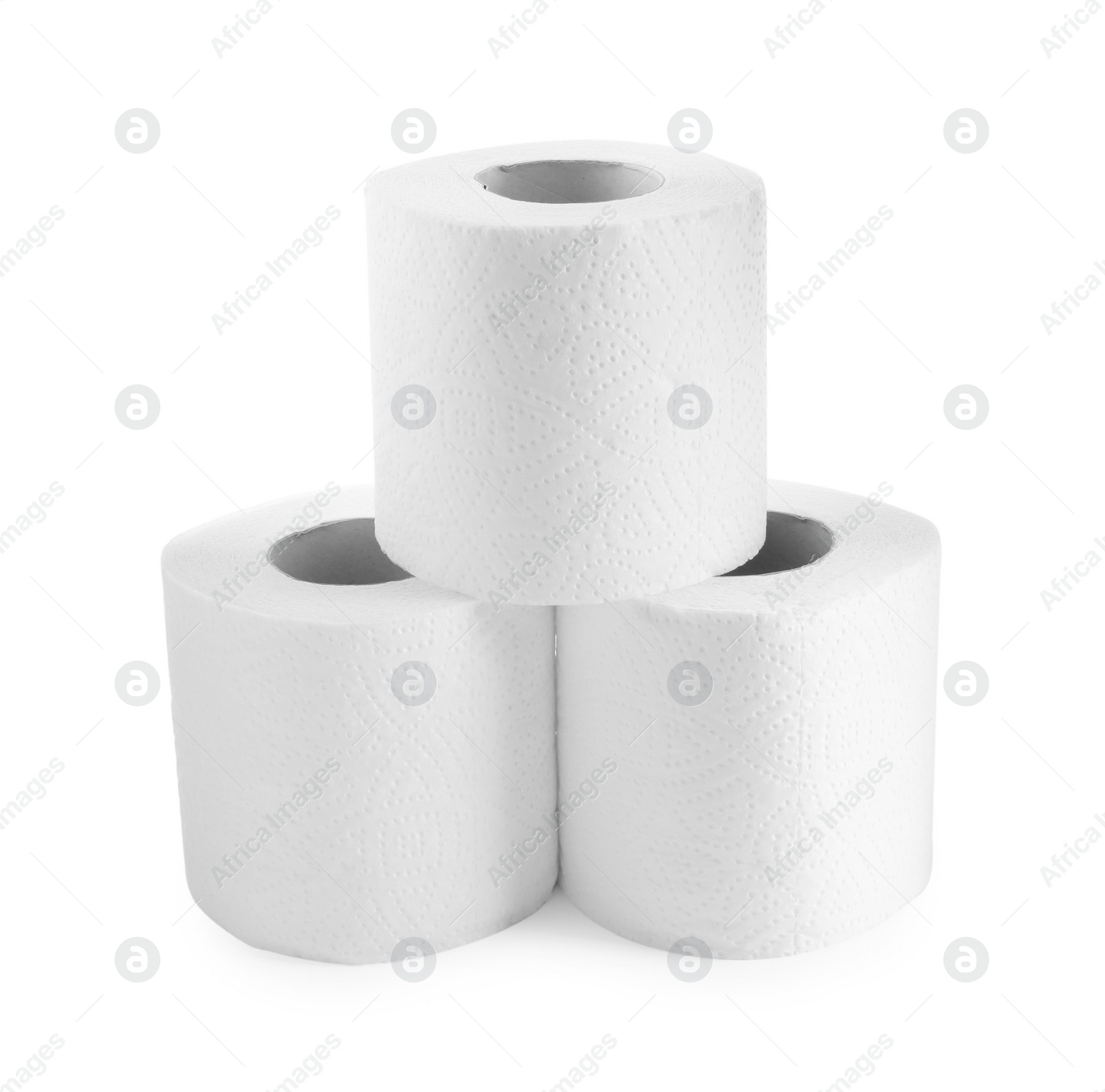 Photo of Rolls of toilet paper isolated on white