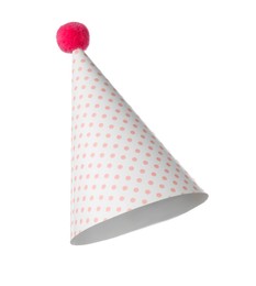 Photo of One beautiful party hat isolated on white