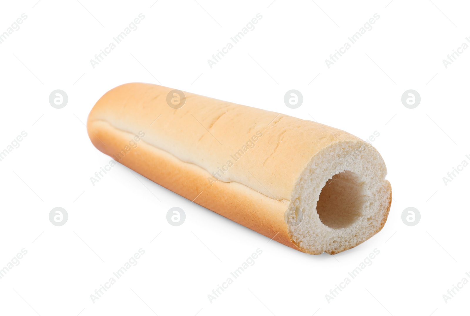 Photo of Fresh hot dog bun isolated on white