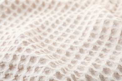 Photo of Texture of textile table napkin, closeup view