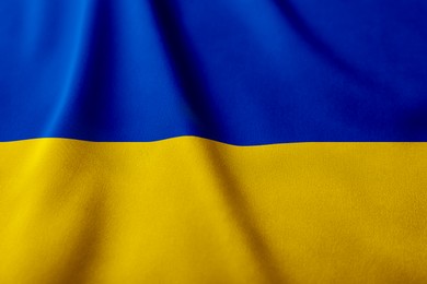 One flag of Ukraine. National country symbol