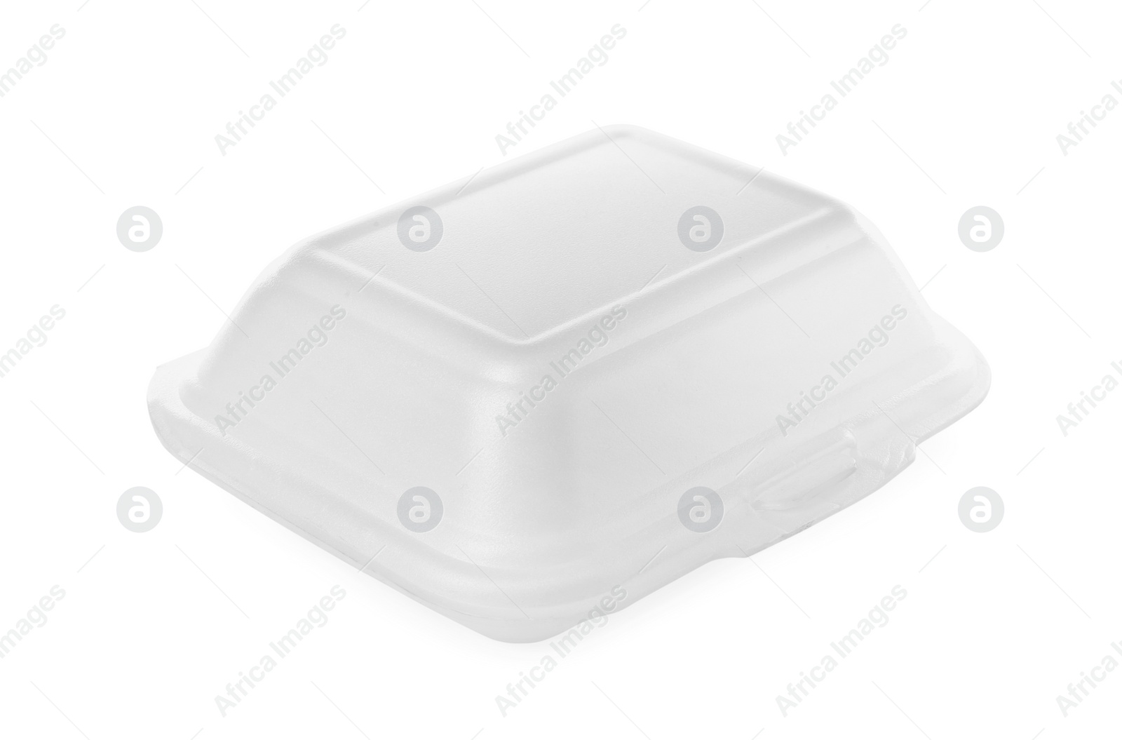 Photo of Disposable plastic lunch box isolated on white