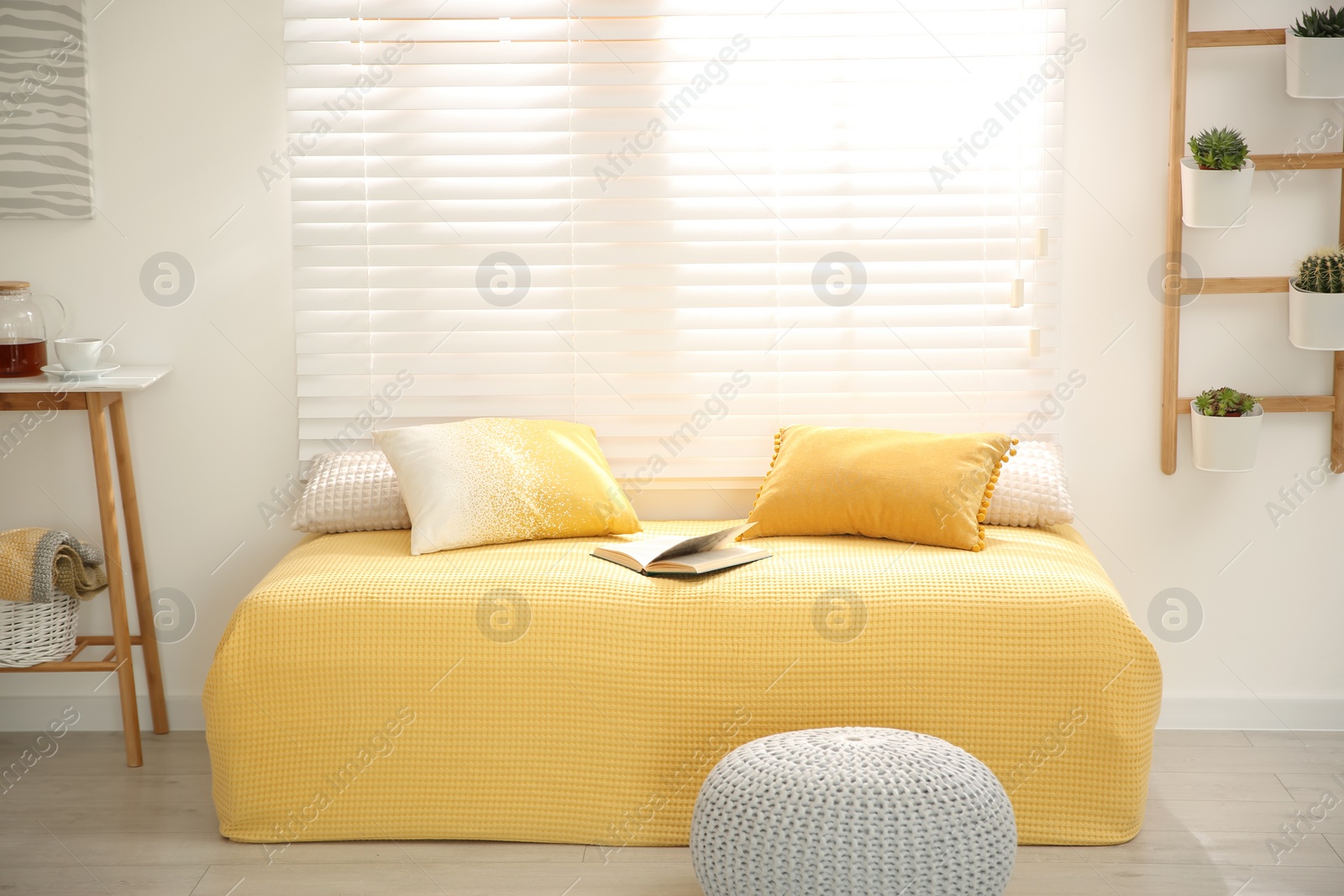 Photo of Comfortable place for relax near window at home