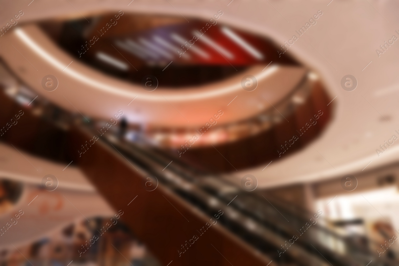 Photo of DUBAI, UNITED ARAB EMIRATES - NOVEMBER 04, 2018: Interior of luxury shopping mall, blurred view