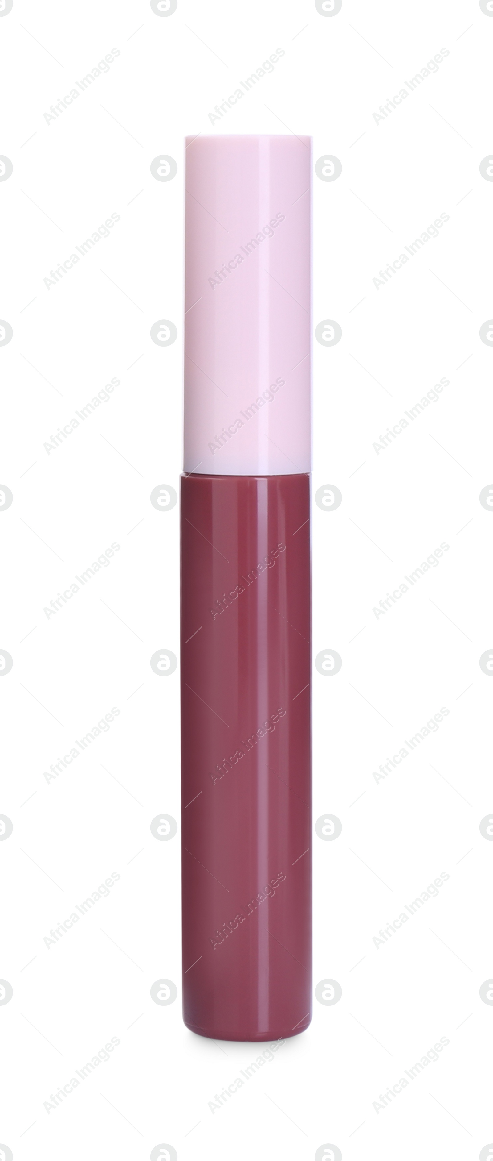 Photo of One bright lip gloss isolated on white