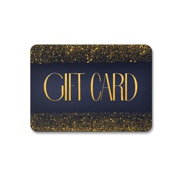 Illustration of Beautiful black and gold gift card design