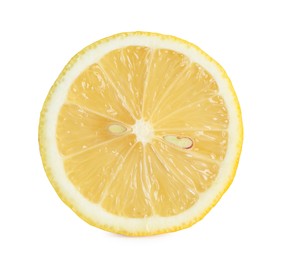 Photo of Half of fresh lemon isolated on white