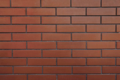 Photo of Texture of red brick wall as background