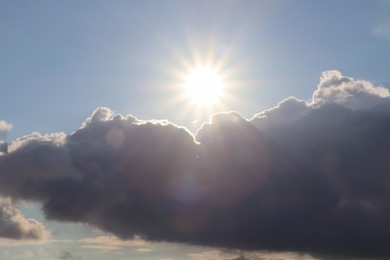 Photo of Picturesque view of beautiful blue sky with clouds