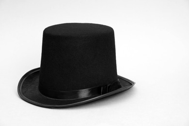 Photo of One magician top hat on white background