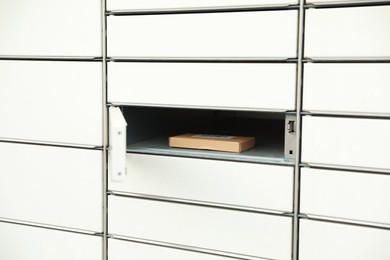 Parcel in locker of automated postal box