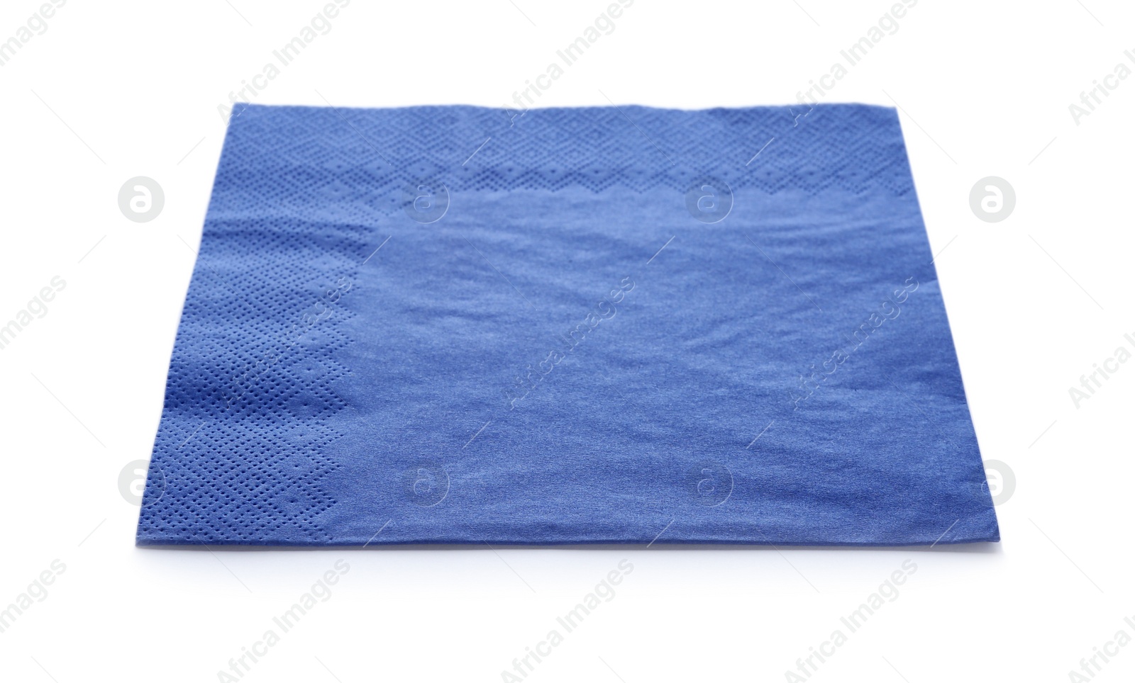 Photo of Paper napkin on white background. Personal hygiene