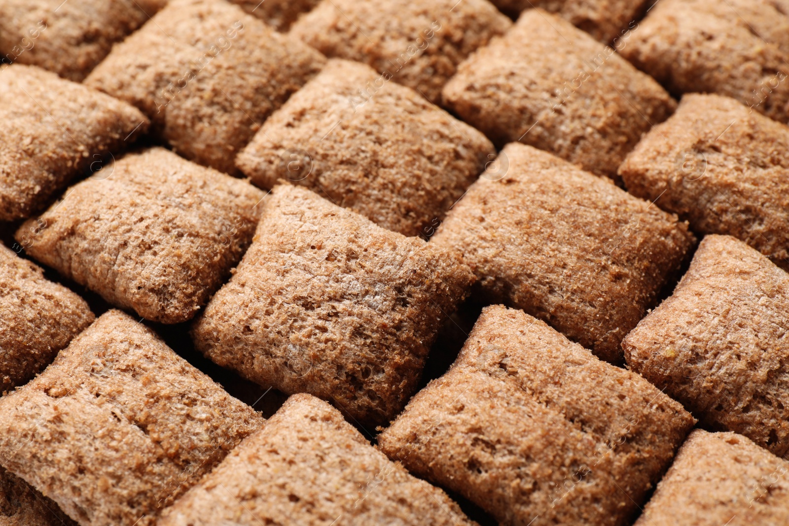 Photo of Closeup view of crispy corn pads as background