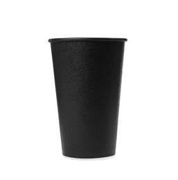 Photo of Takeaway paper coffee cup isolated on white