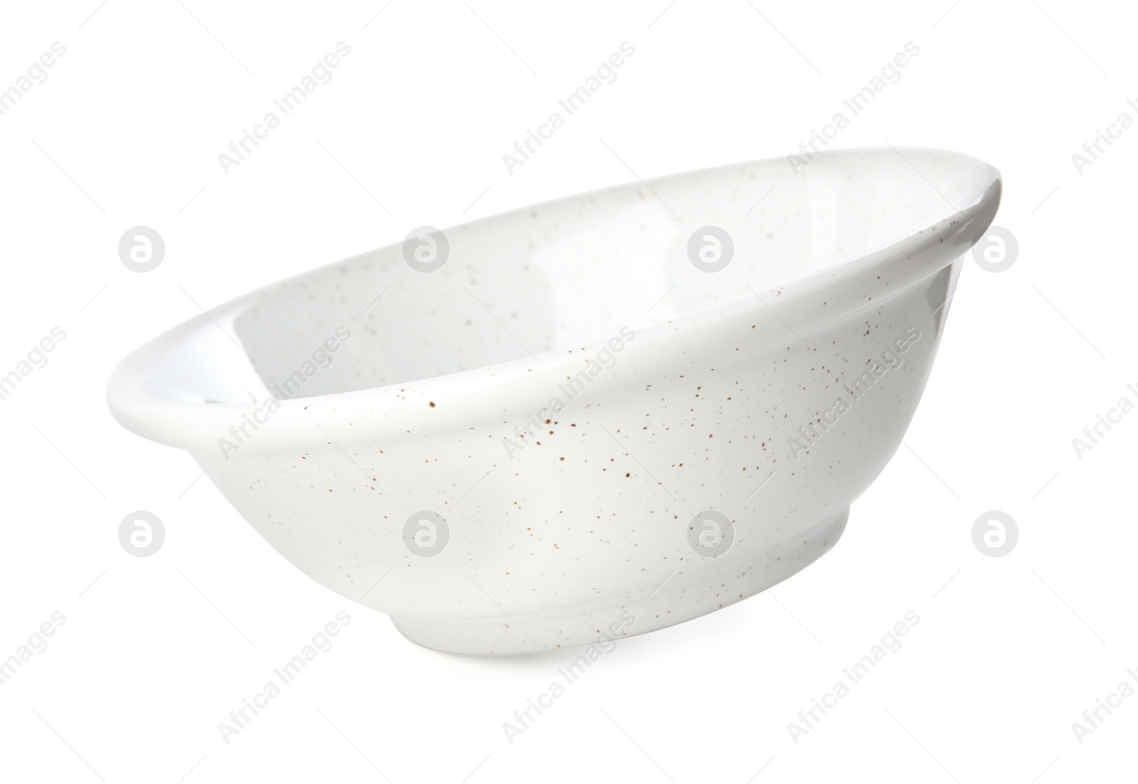 Photo of Clean empty ceramic bowl isolated on white