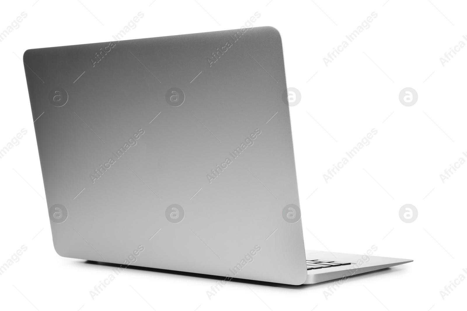 Photo of Laptop on white background. Modern technology