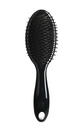 New stylish hair brush isolated on white