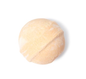 Photo of Bath bomb on white background. Spa product