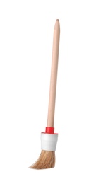 Photo of New paint brush on white background. Decorating tool