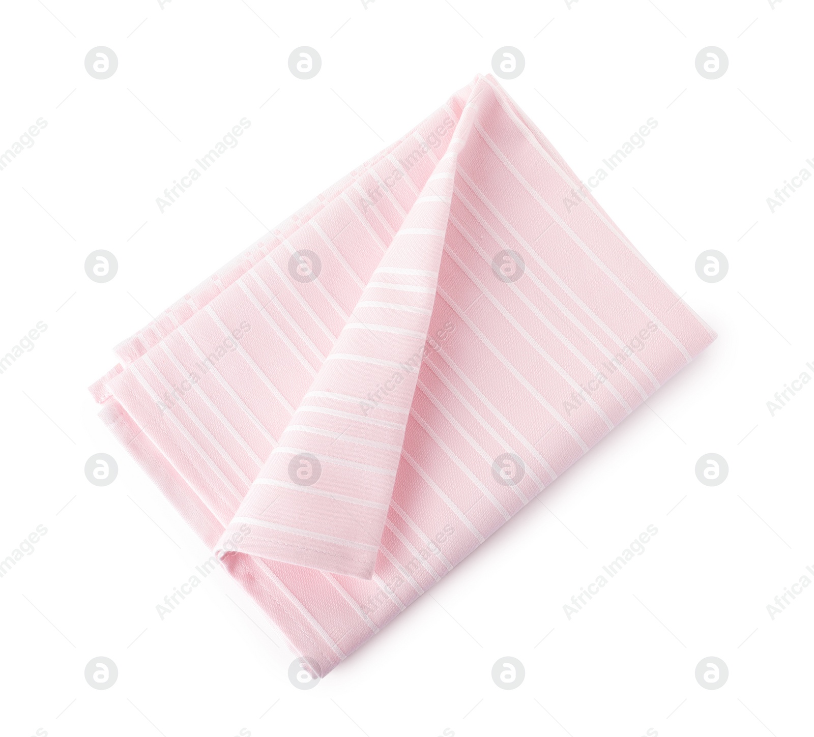 Photo of Fabric napkin for table setting on white background