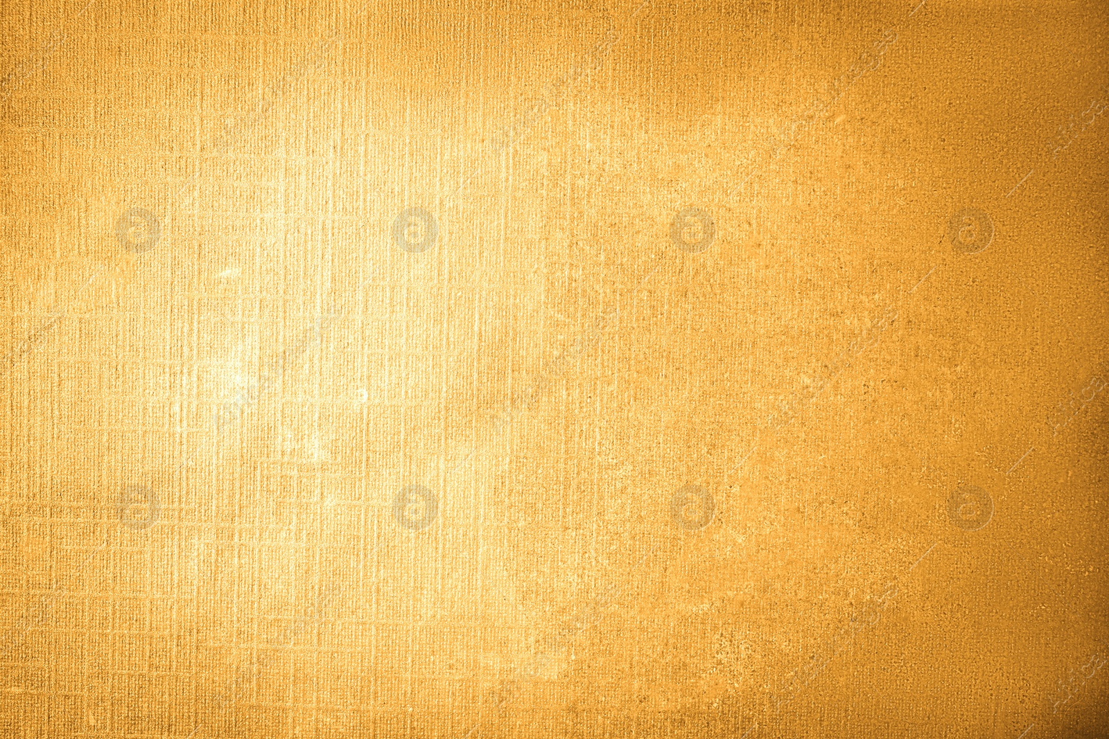 Image of Golden textured surface as background, closeup view