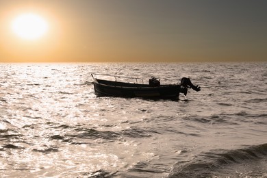 Photo of Beautiful view of motor boat in sea on sunny day