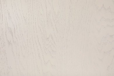 Photo of Texture of white wooden surface as background, top view