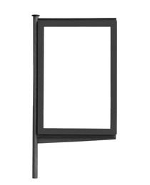 Image of Blank advertising board isolated on white. Mockup for design