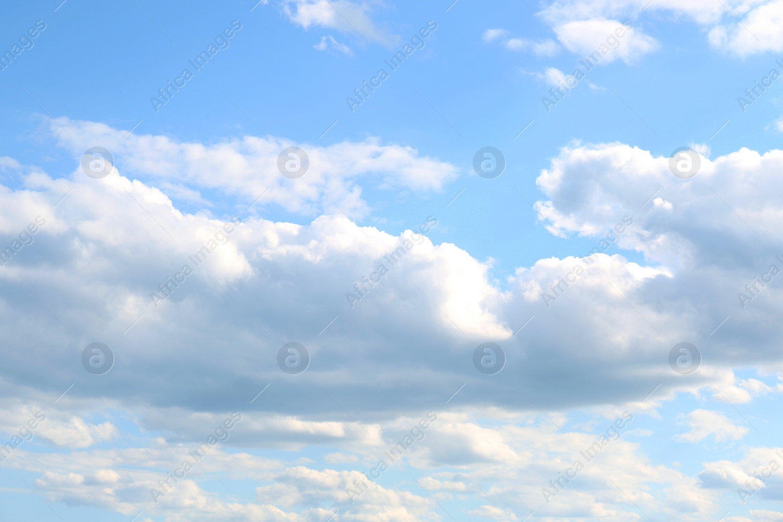 Photo of Picturesque view of blue sky with fluffy clouds