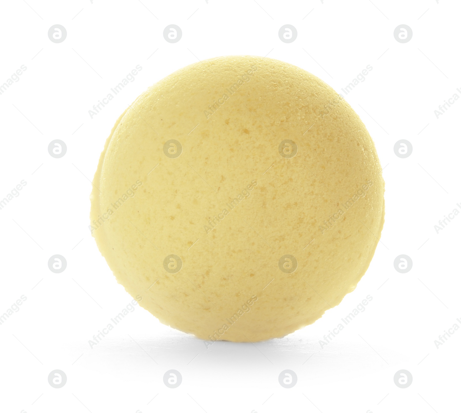 Photo of Bath bomb on white background. Beauty accessory