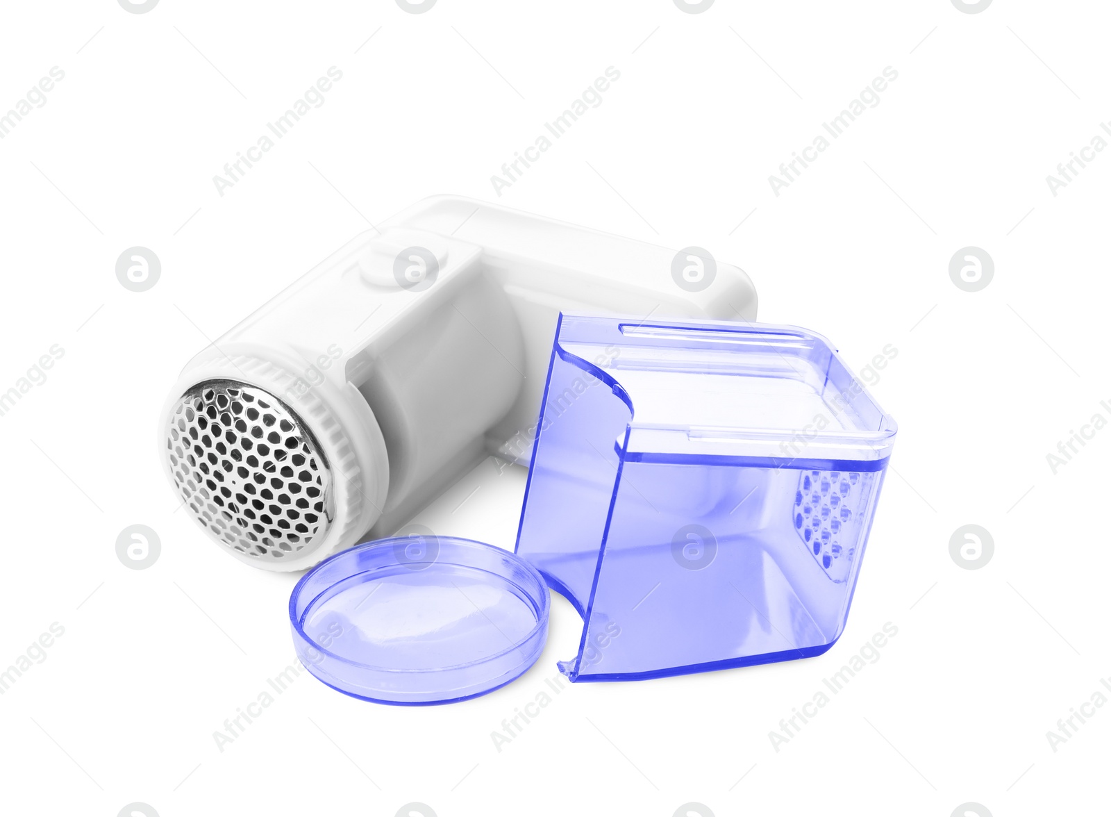 Photo of New empty fabric shaver isolated on white