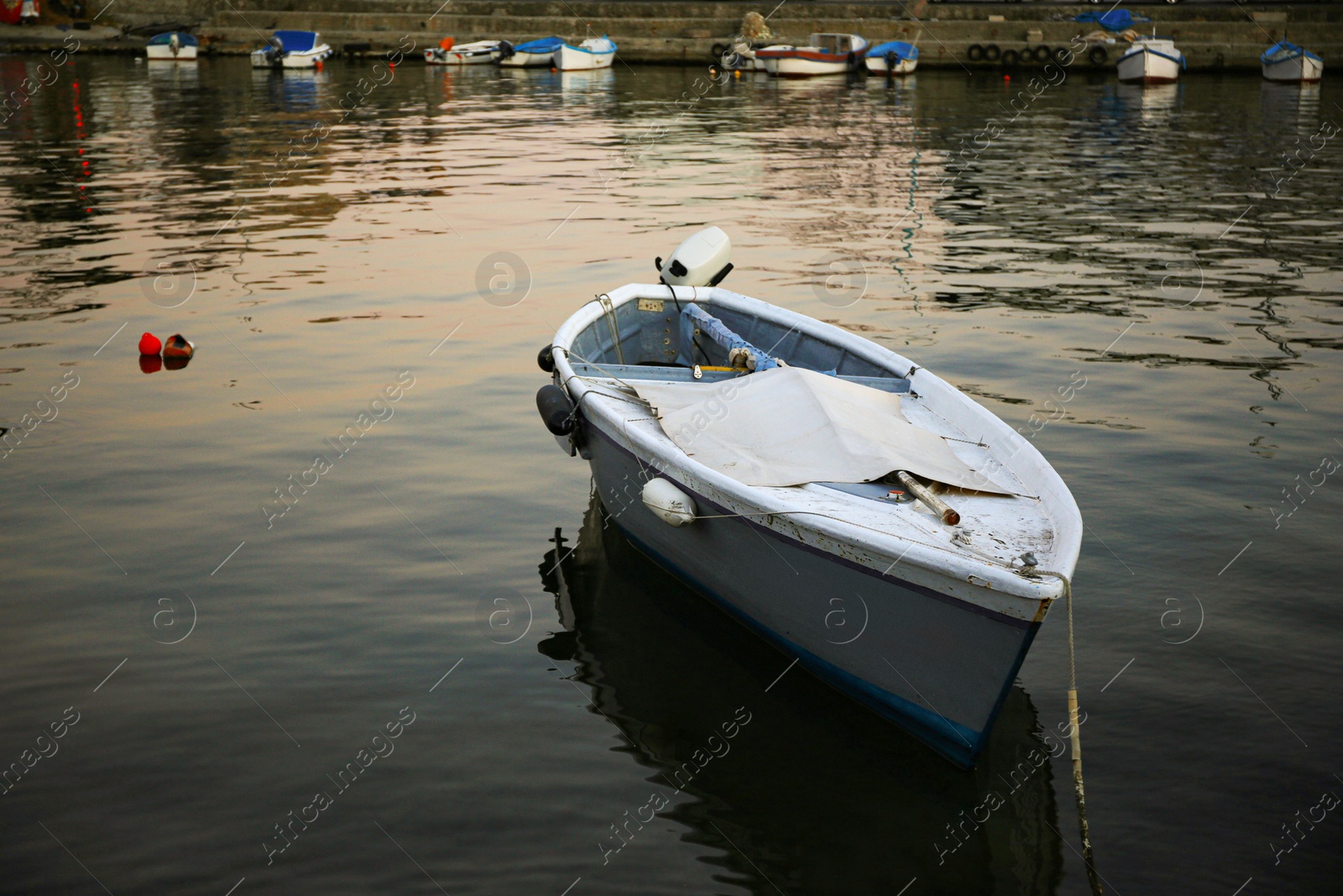 Photo of Beautiful view of river with moored boat