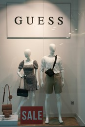 Siedlce, Poland - July 26, 2022: Guess store in shopping mall