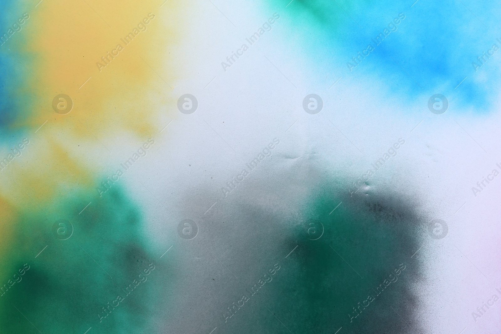 Photo of Texture of abstract spray paint as background, top view