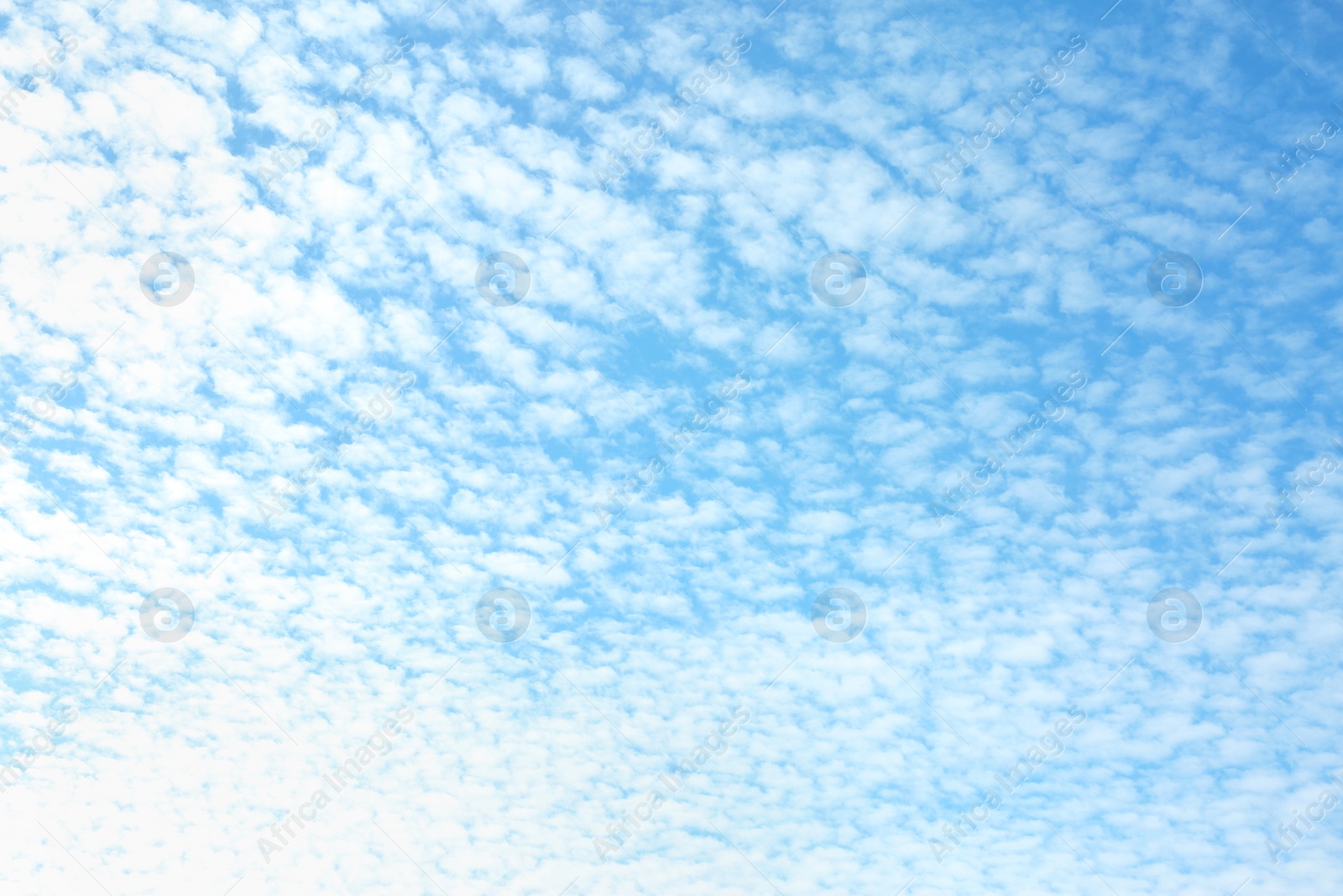 Photo of View of beautiful blue sky with white clouds