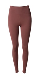 Pale red women's leggins isolated on white. Sports clothing