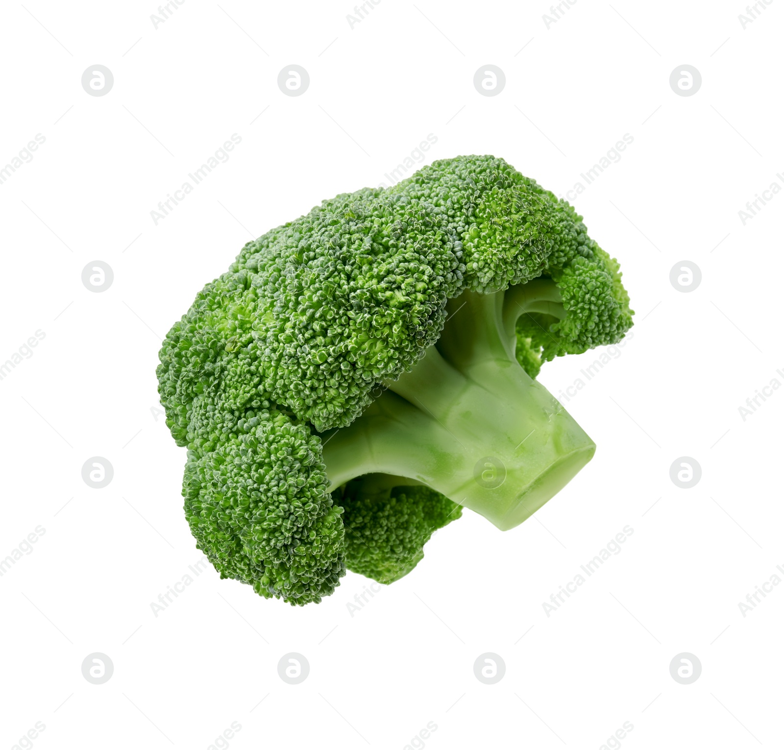 Photo of Fresh raw green broccoli isolated on white