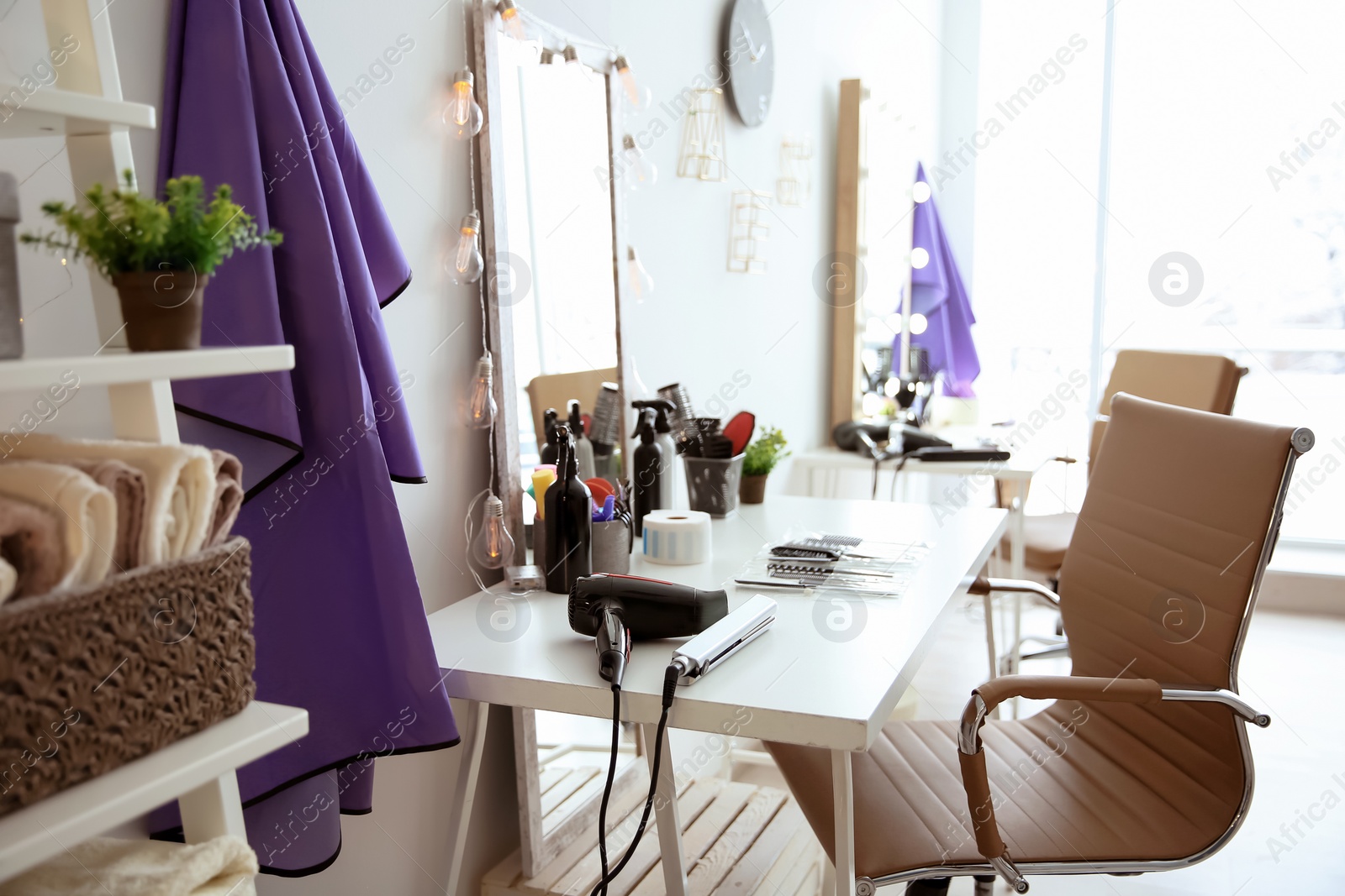 Photo of Hairdresser's workplace in salon