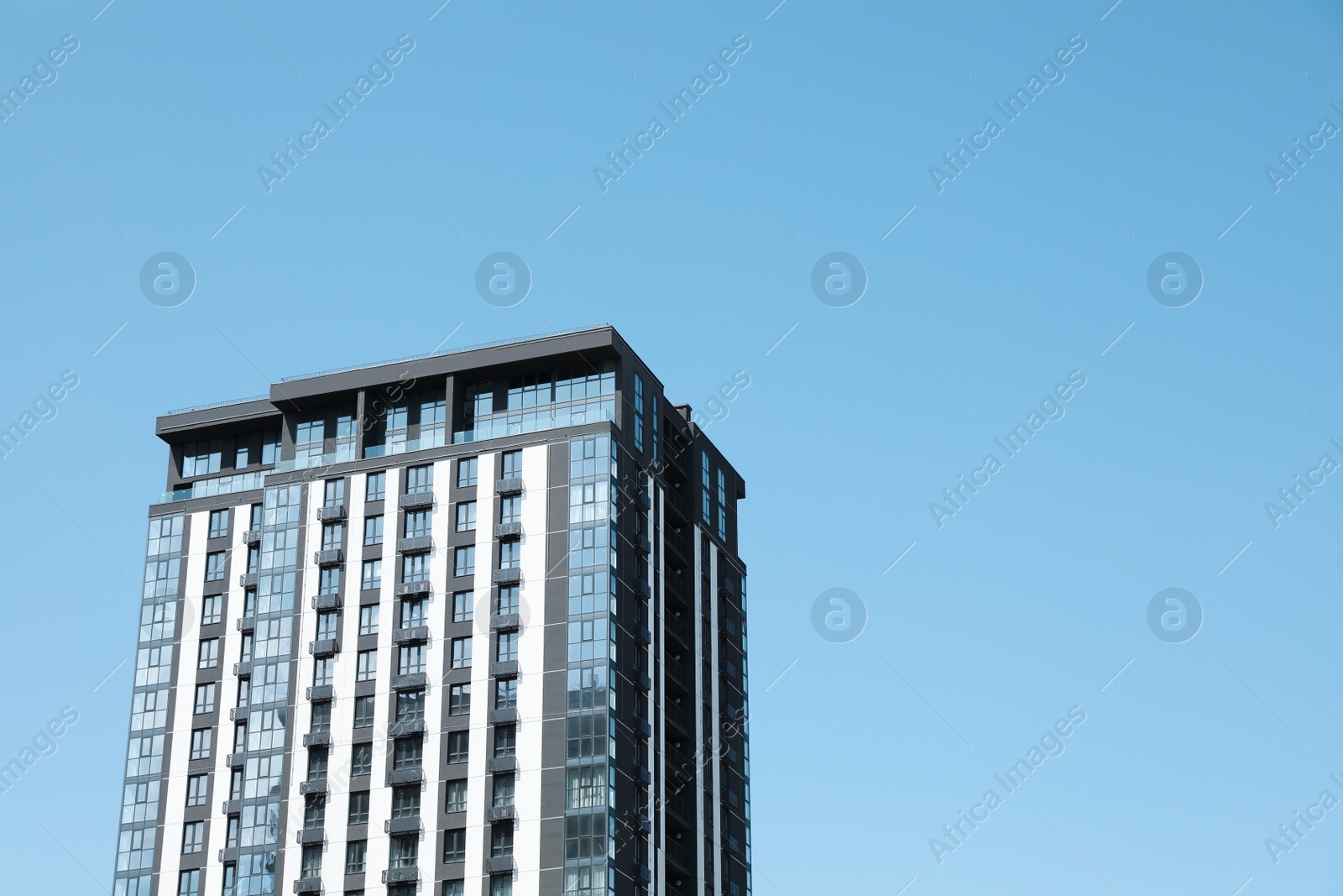 Photo of Beautiful view of modern building on sunny day