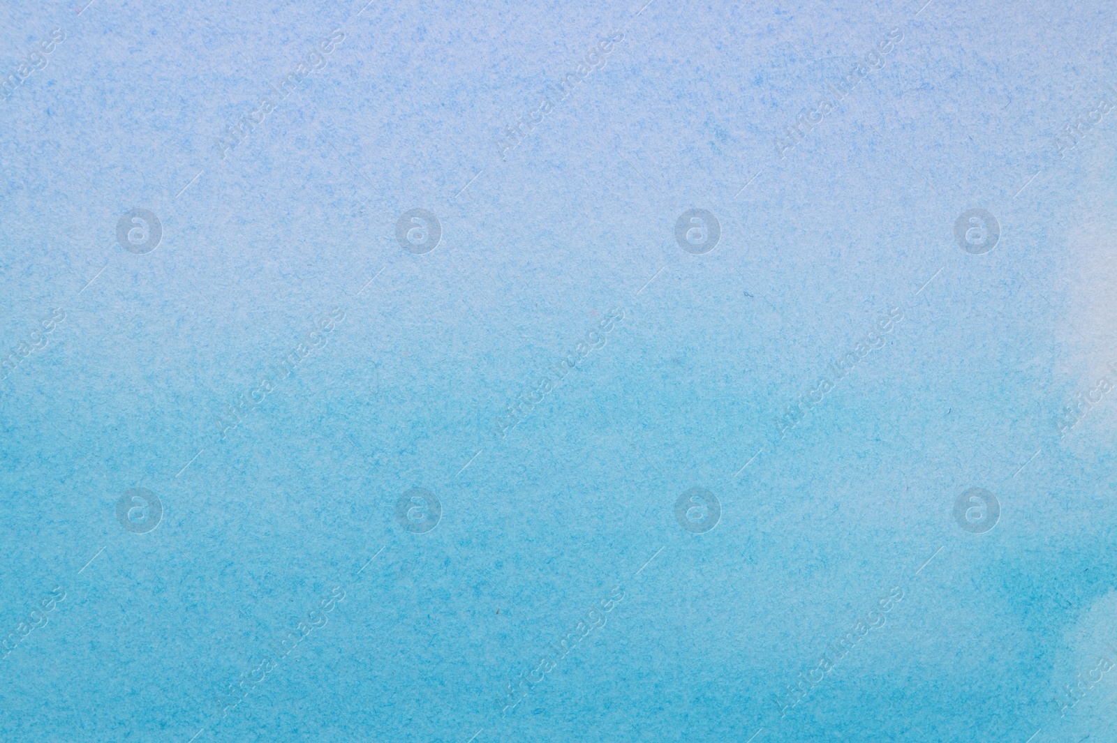 Photo of Abstract light blue watercolor painting as background, top view