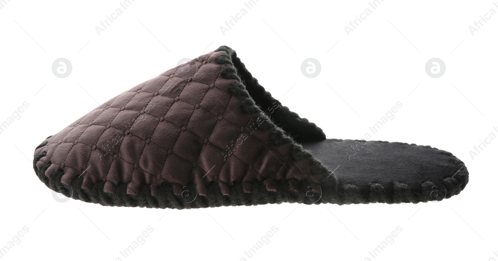 Photo of Soft closed toe slipper on white background