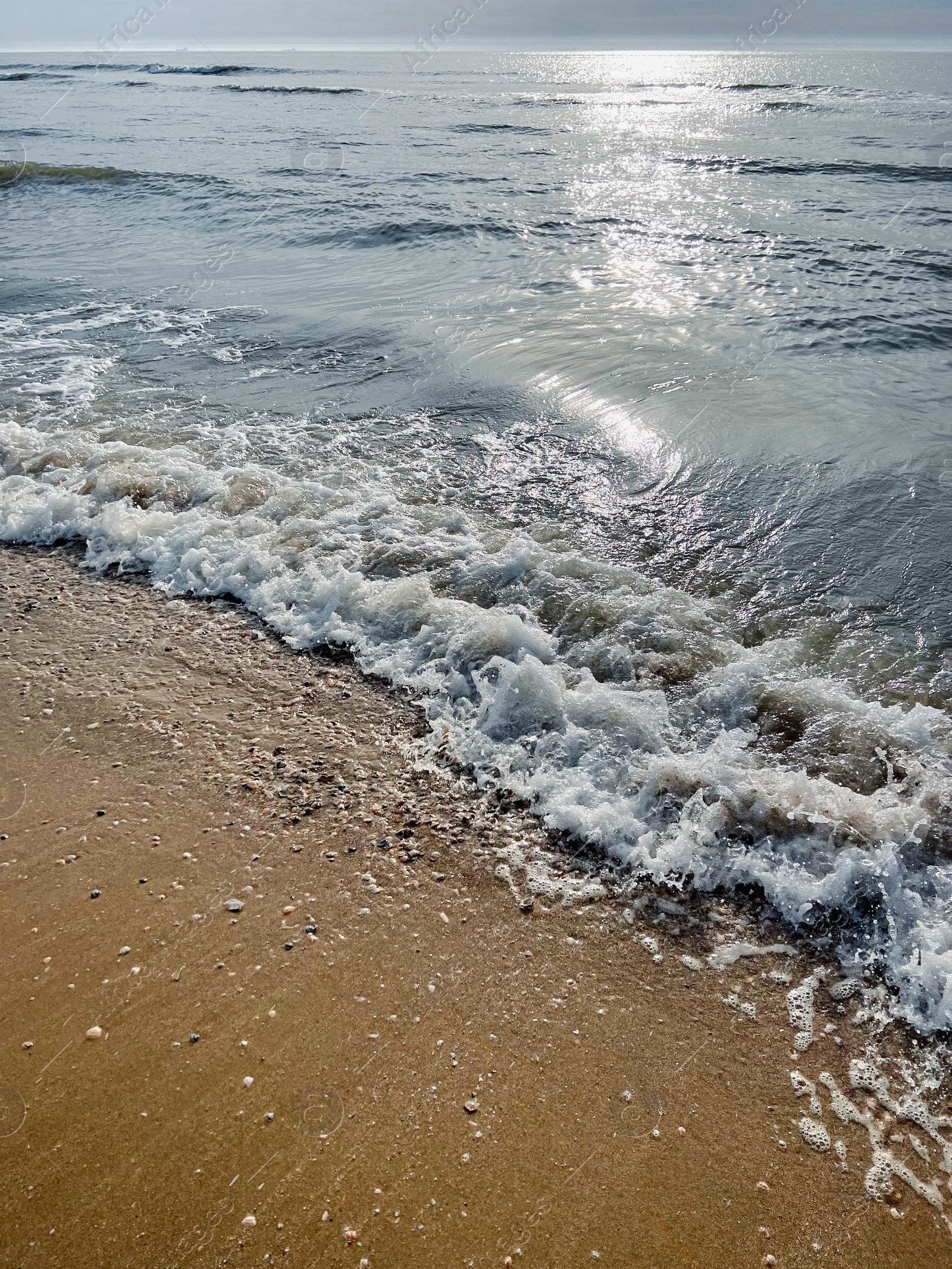 Photo of Beautiful view of sandy beach and sea