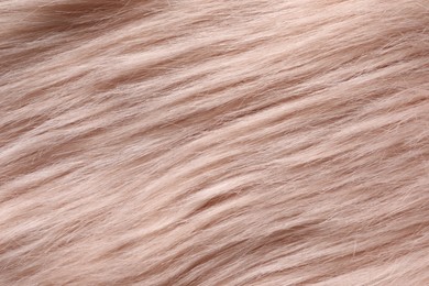 Photo of Texture of faux fur as background, top view