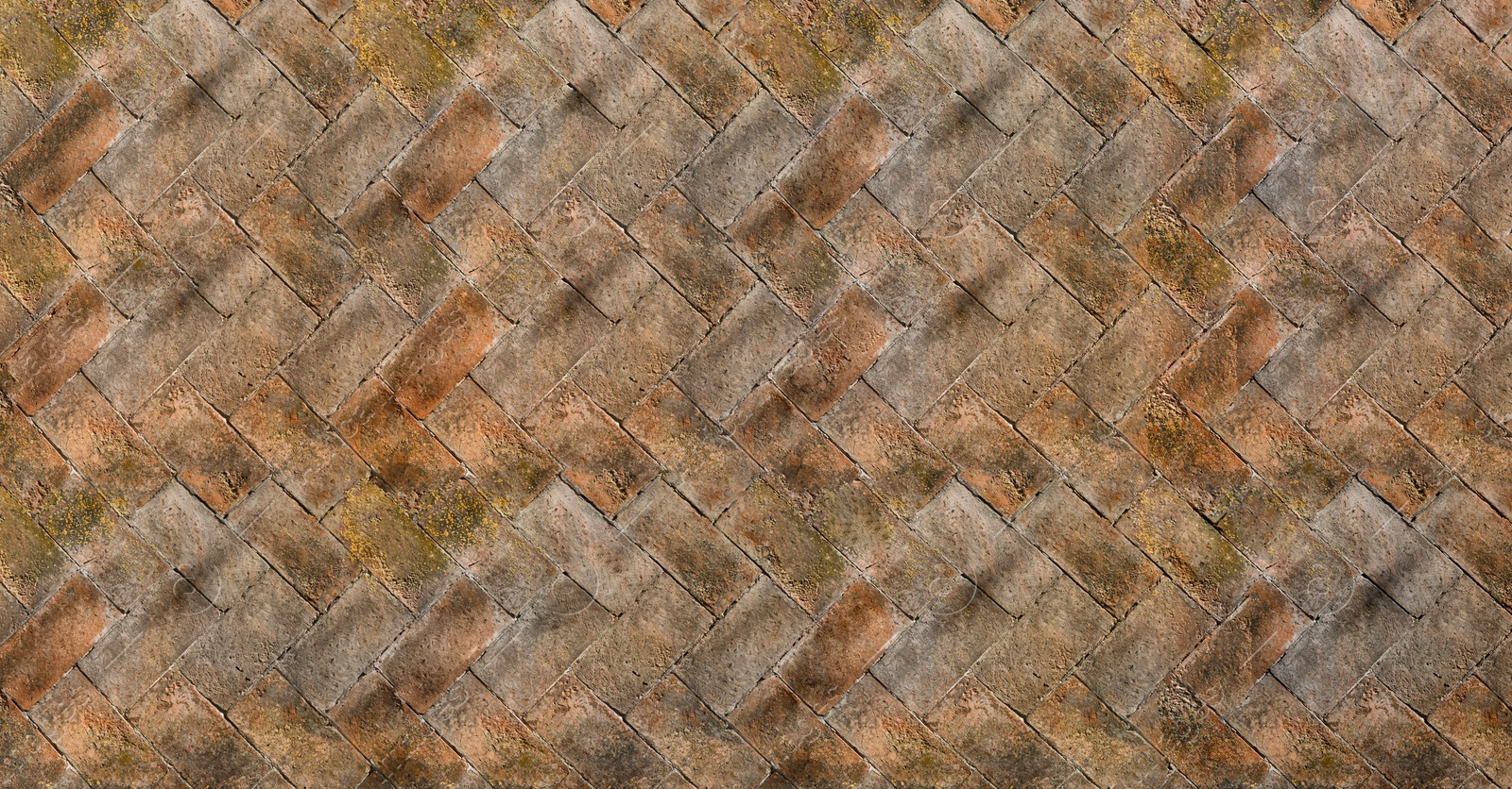 Image of Stone tiled surface as background, top view. Banner design